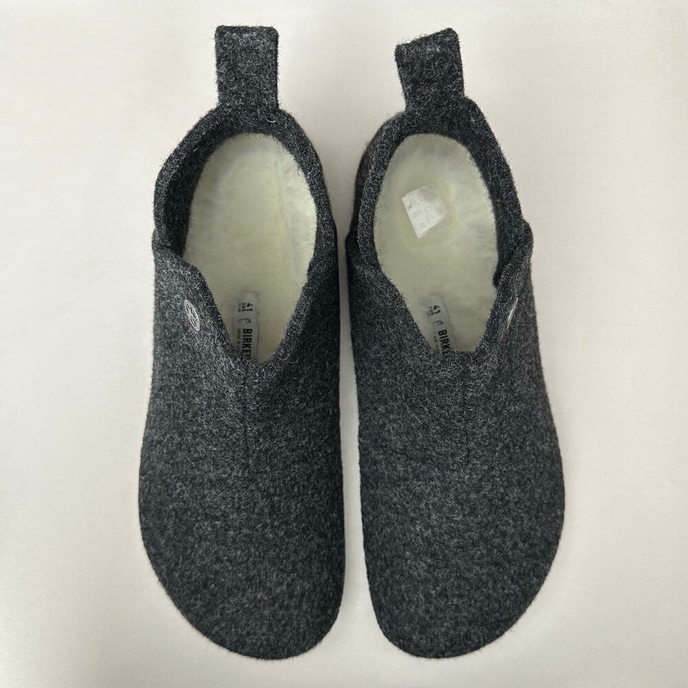 Birkenstock Unisex Andermatt Anthracite Wool Felt Slipper Boots Size 41 R L10 M8